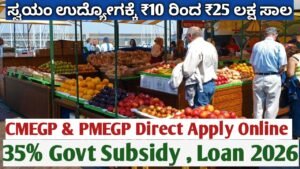 ಸ್ವಯಂ ಉದ್ಯೋಗ ಸಾಲ ಯೋಜನೆ 2026